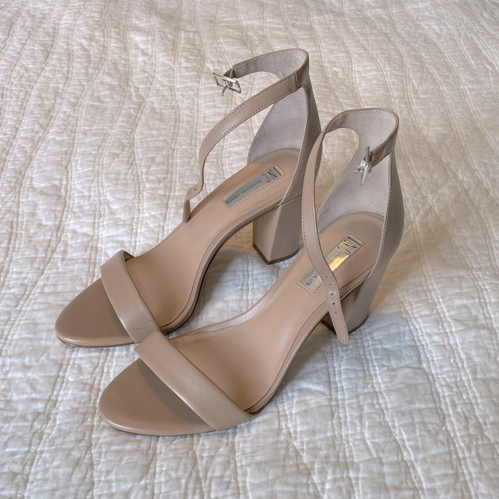 Nude high heels